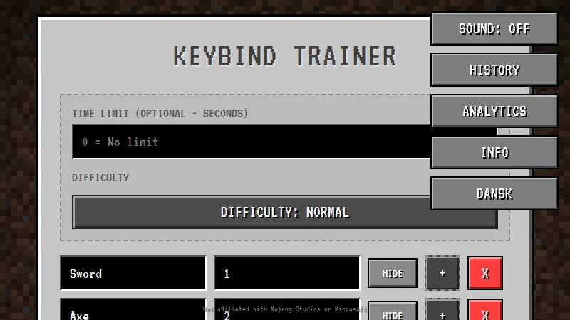 Keybind Trainer