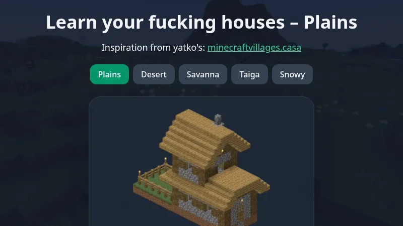 Village Houses Quiz