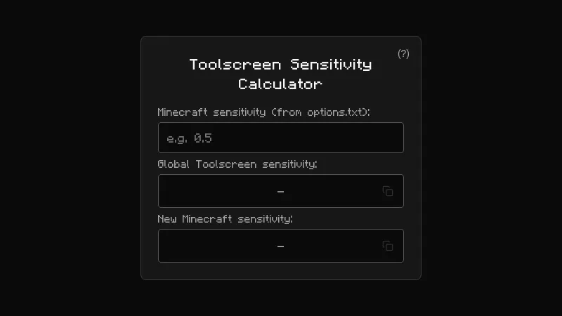 Toolscreen Sens Calculator