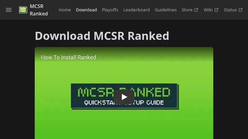 MCSR Ranked